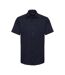 Russell Collection Mens Short Sleeve Easy Care Tailored Oxford Shirt (Bright Navy) - UTBC1016