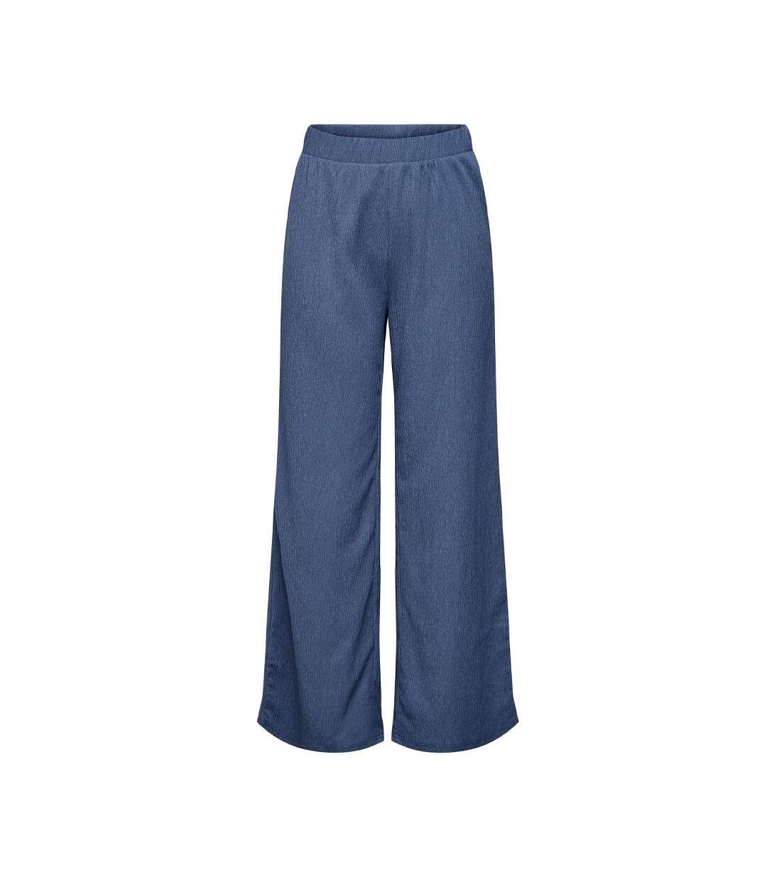 Pantalon fluide bleu femme jdy debbie - l-l32-1