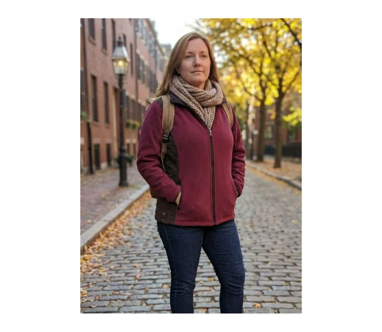 Veste Polaire Femme SENNA2 Bordeaux – Doublure Sherpa & Suédine-3