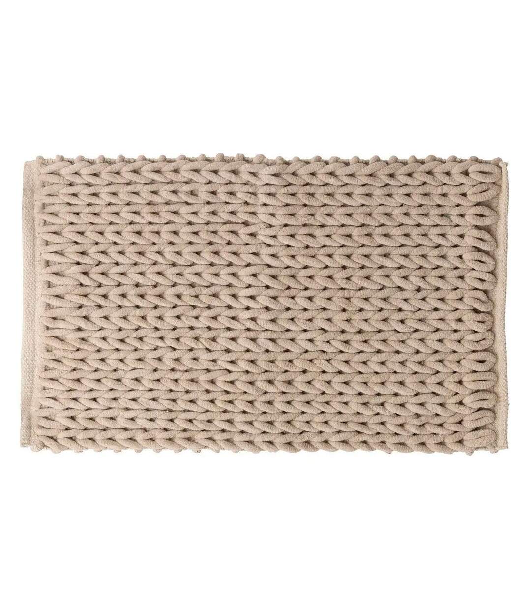 Tapis Salle de Bain Tissé Épais 50x75cm Naturel-1