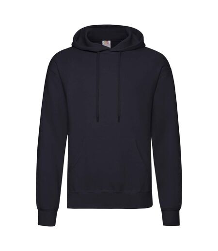 Sweat À Capuche Classic Homme Bleu Marine Sombre Fruit Of The Loom