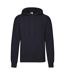 Sweat À Capuche Classic Homme Bleu Marine Sombre Fruit Of The Loom-1
