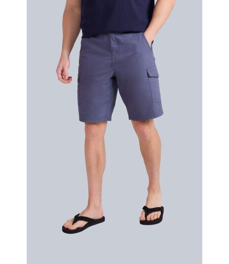 Mens Atlantis Organic Cargo Shorts Blue Animal