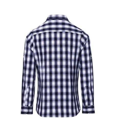 Chemisier Mulligan Femme Blanc Bleu Marine Premier