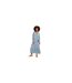 Womens/ladies Flowers Wrap Maxi Dress Blue Joe Browns-1