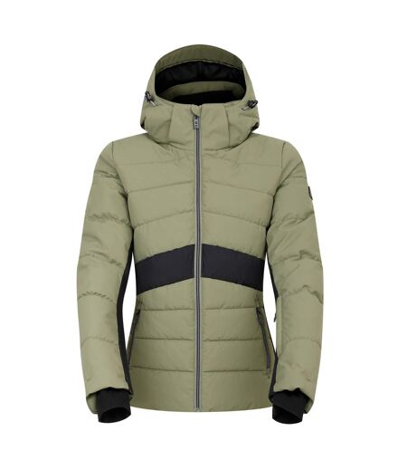 Veste de ski glacial femme/ladies vert olive / noir Dare 2B