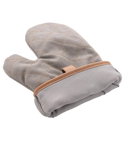 Deluxe canvas oven glove one size black XD Collection