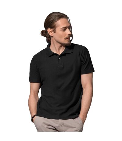 Stedman Mens Cotton Polo Black Opal Stedman Classics