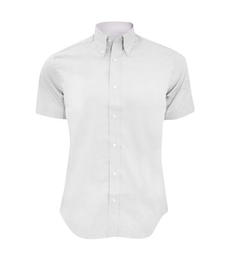 Chemise à manches courtes homme blanc Kustom Kit