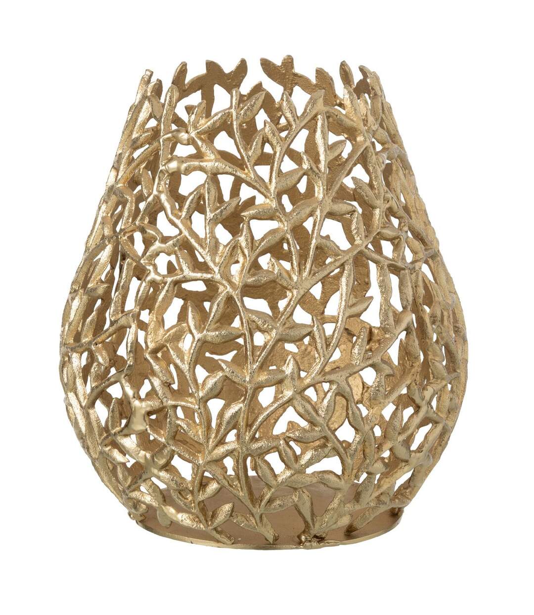 Vase Déco en Métal Diann 33cm Doré-1