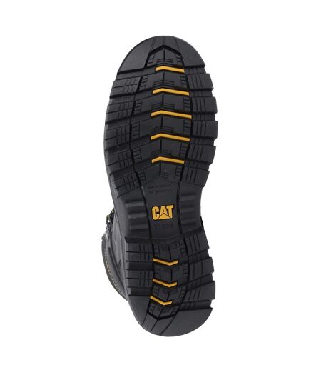 Mens Striver Safety Boots Black Yellow Caterpillar