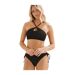 Womens/ladies Side Tie Bikini Bottoms Black Zoggs-4