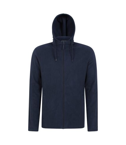 Mens camber fleece full zip hoodie blue Mountain Warehouse