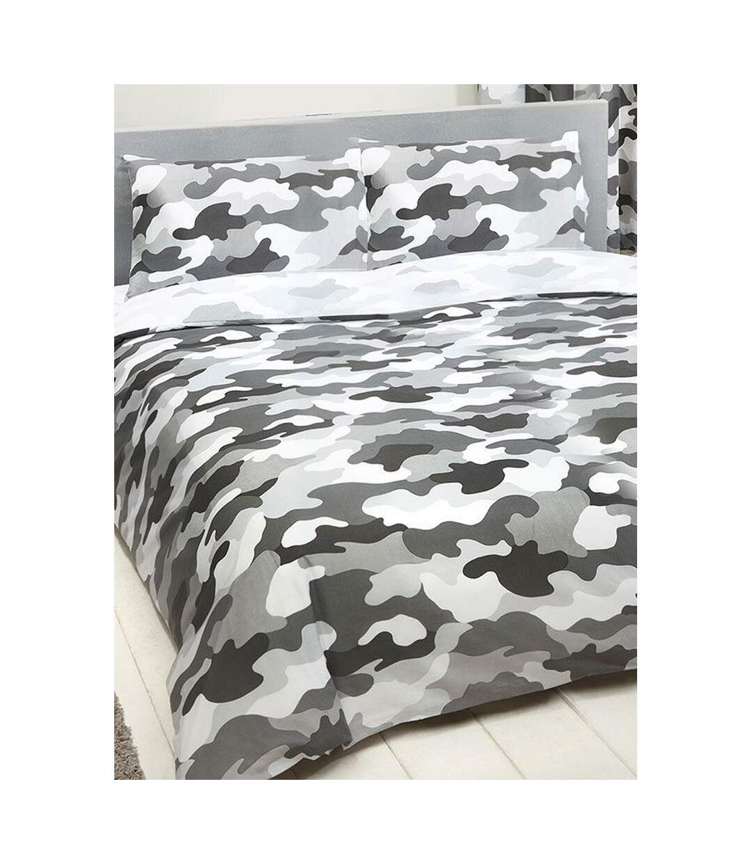 Camouflage duvet cover set grey Bedding & Beyond-2