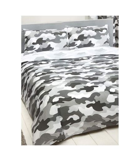 Bedding & Beyond Camouflage Duvet Set (Gray) - UTAG1697