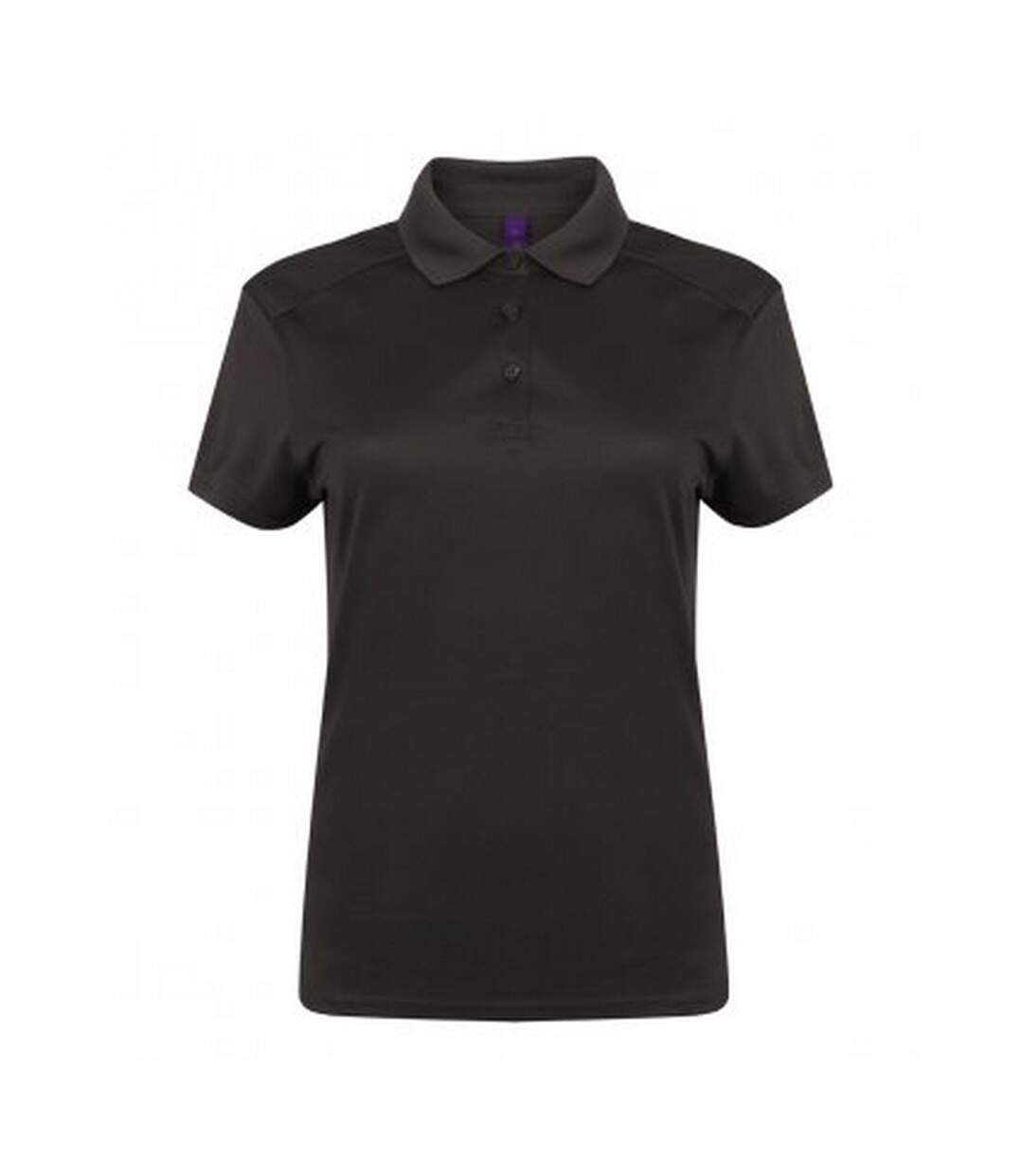 Polo shirt femme gris foncé Henbury-1