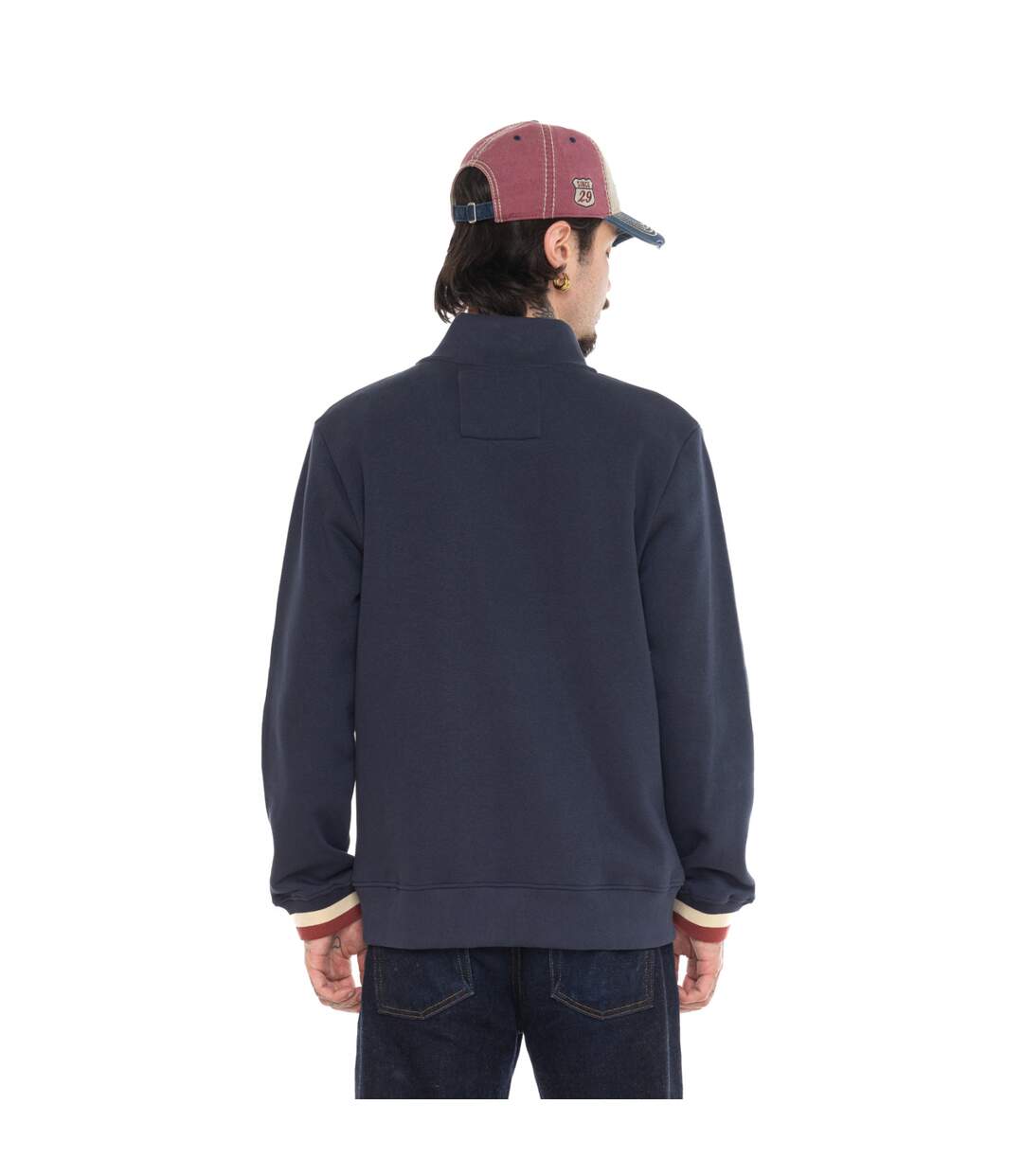 Sweat zippé en molleton avec écusson Wyatt Vondutch-5