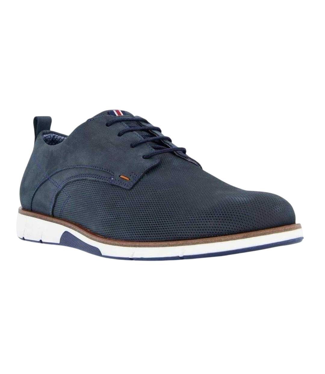 Mens Balad Leather Shoes Blue Dune London-4