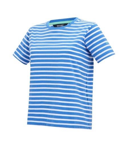 T-shirt Motif/style Rayé Bayletta Femme Bleu Vif Blanc Regatta