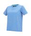 T-shirt Motif/style Rayé Bayletta Femme Bleu Vif Blanc Regatta-4
