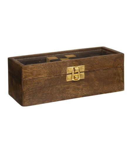 Jeu Casse Tête Déco en Bois Bota 17cm Marron