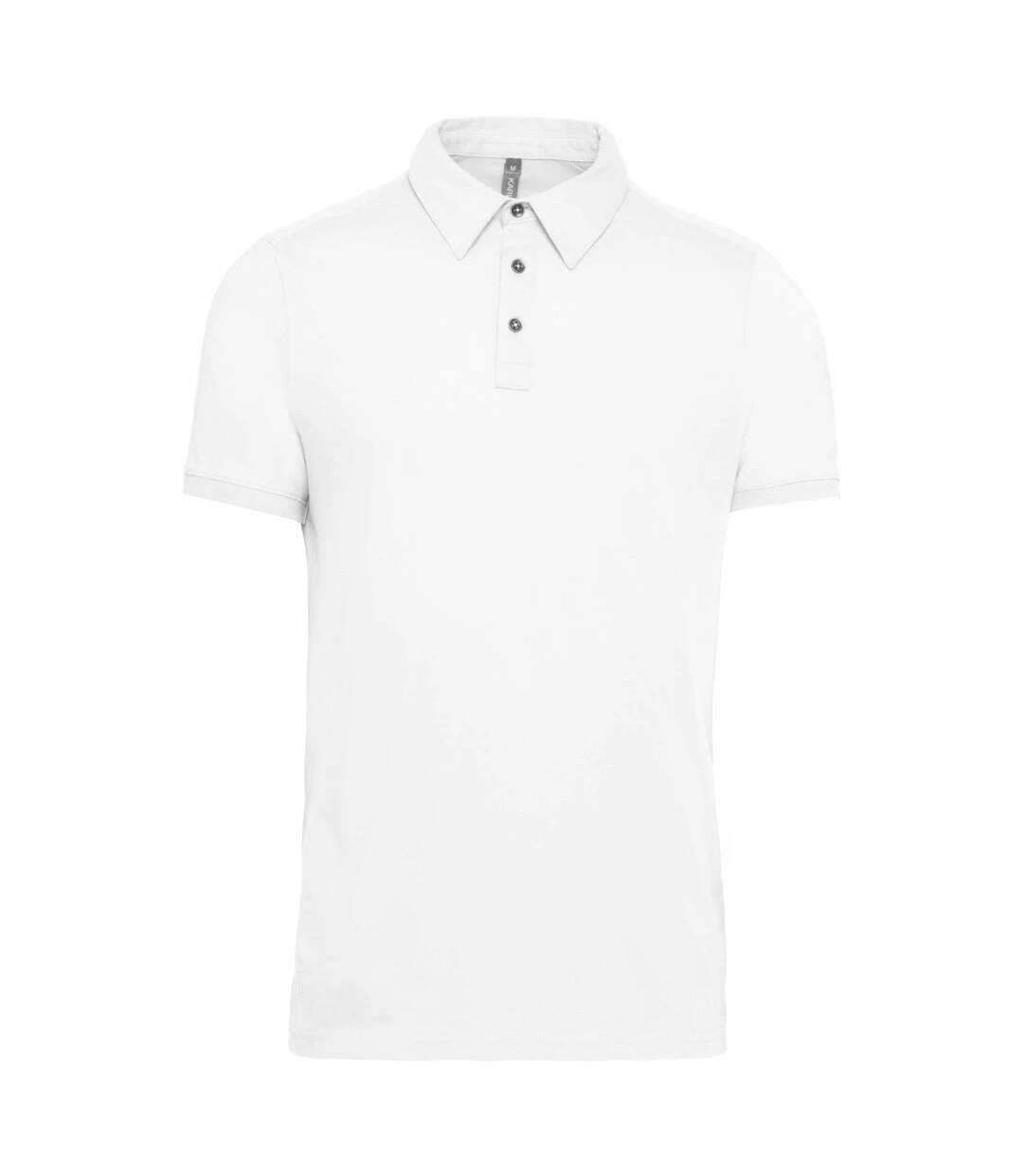 Polo homme blanc Kariban-1