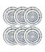 Lot de 6 Assiettes à Dessert Umami Rayon 19cm Bleu-1