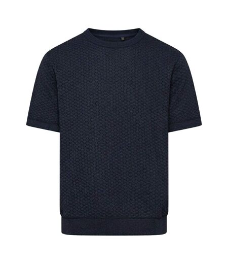 Mens Mataso Jacquard T-shirt Blue Duck And Cover