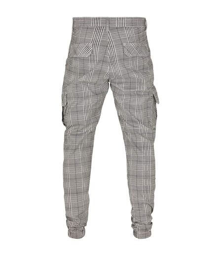 Pantalon De Jogging À Poches Homme Blanc Noir Urban Classics