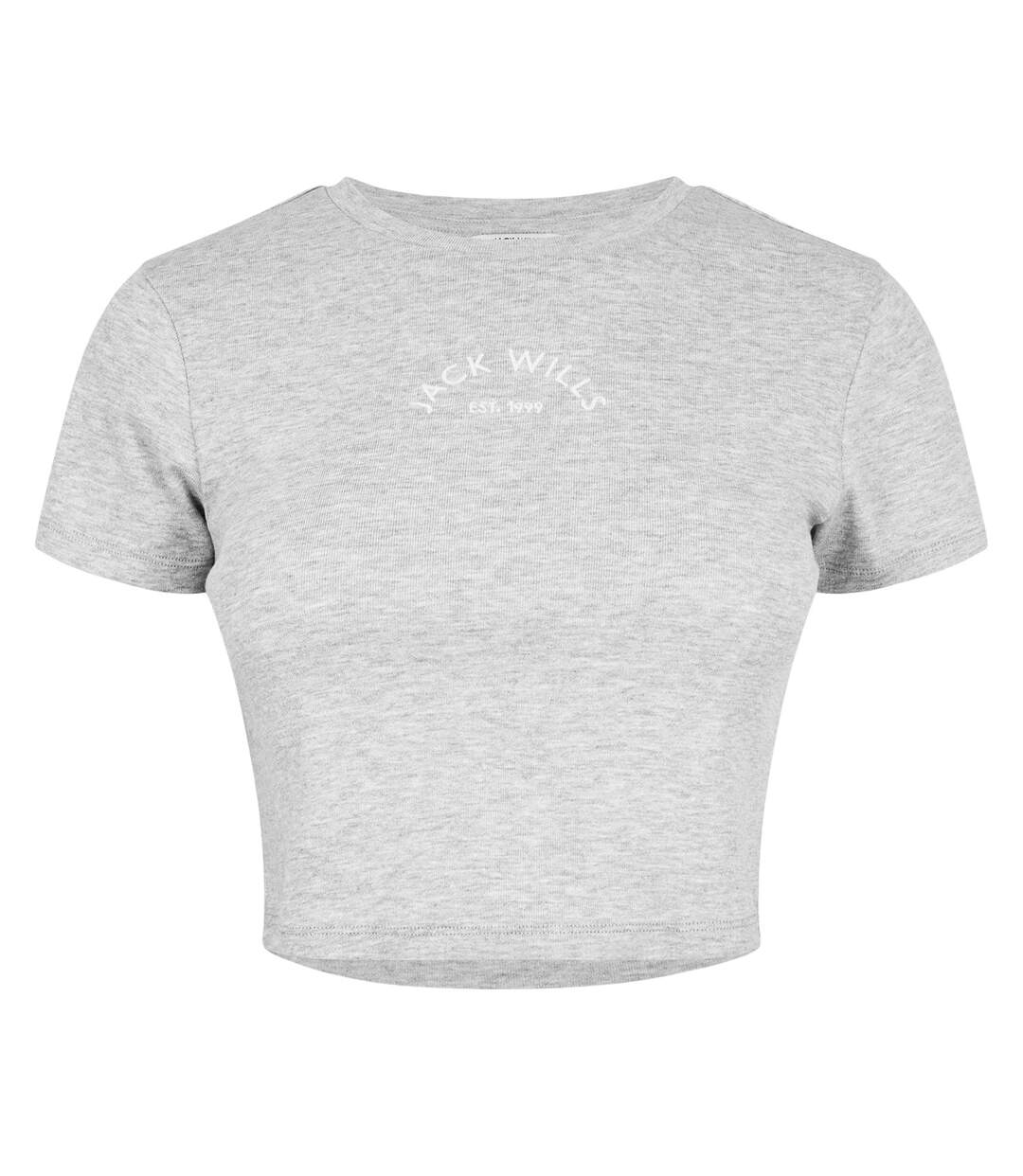 T-shirt Court Motif/style 1 Femme Gris Chiné Chiné Jack Wills-2