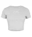 T-shirt Court Motif/style 1 Femme Gris Chiné Chiné Jack Wills-2