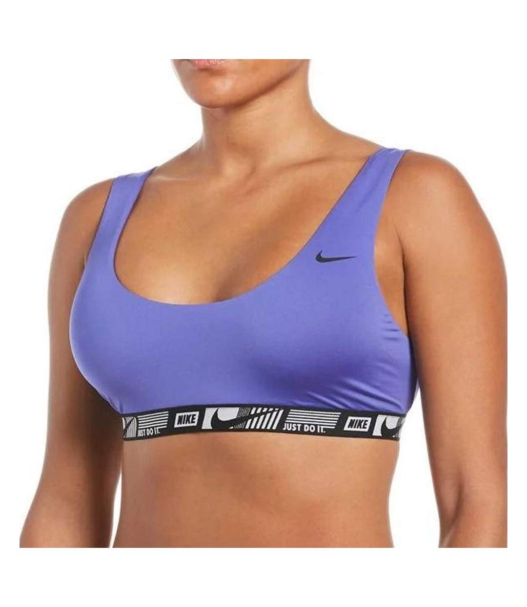 Haut de maillot de bain Violet Femme Nike Banded Bottom - L-1