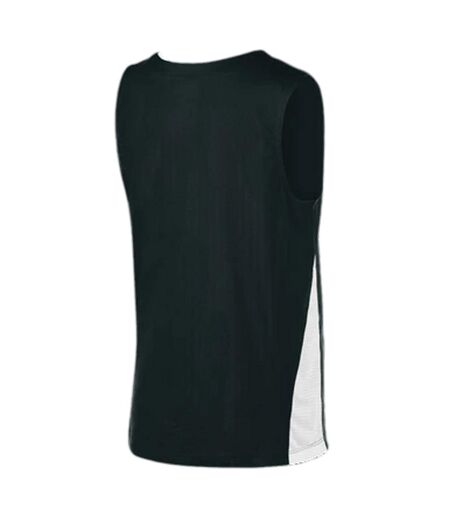 Maillot Sans Manches Motif/style Panneau Contrasté Femme Noir Blanc Nike