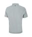 Polo de golf surpiqué pour hommes gris cuirassé Island Green