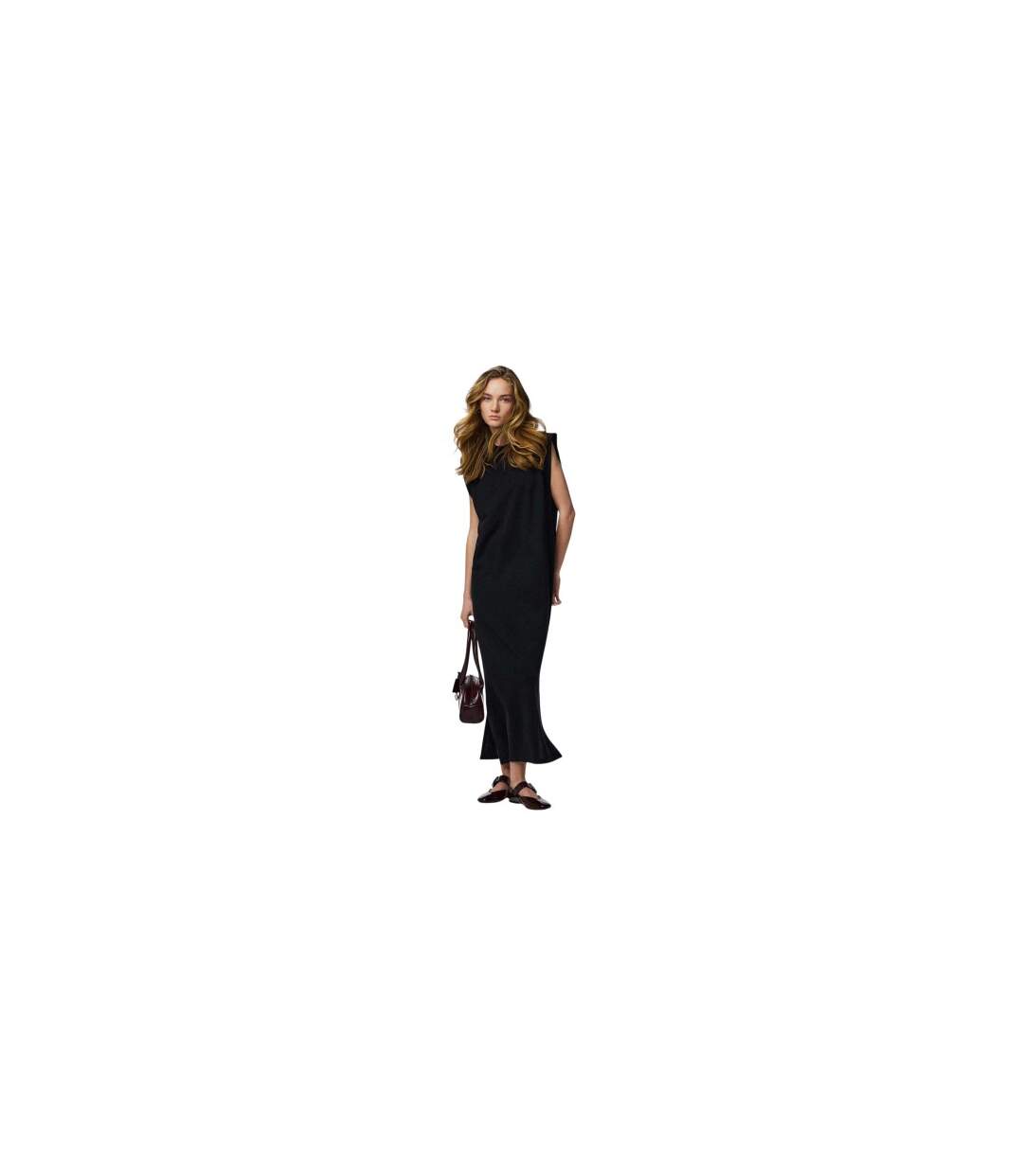 Womens/ladies Chilli Maxi Dress Black Pieces-1