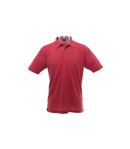 Ultimate Adults Unisex 50/50 Pique Polo (Red)