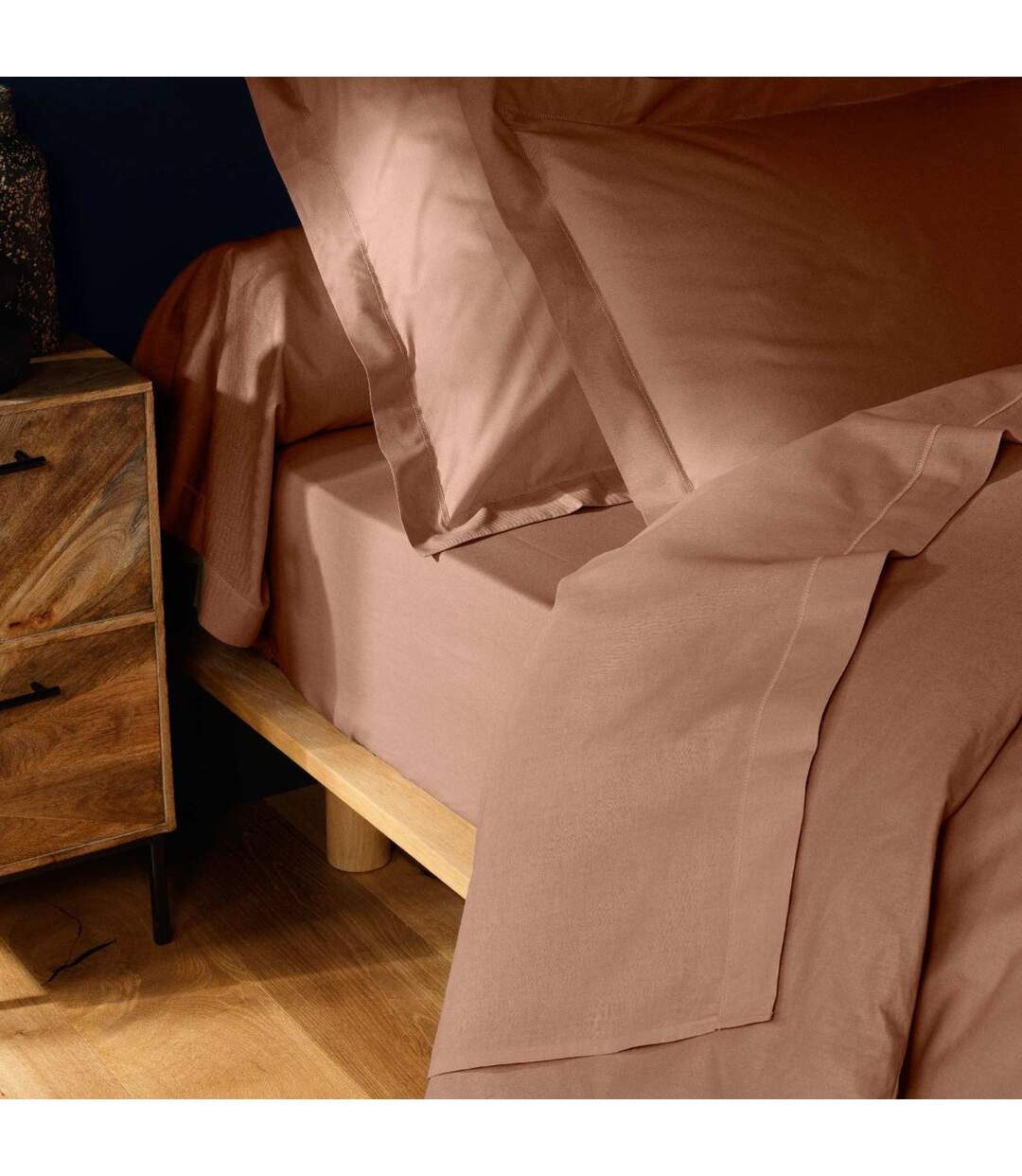 Drap Housse Lina 140x190cm Rose Blush-5