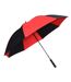 Masters Pongee Golf Umbrella (Black/Red) (One Size)