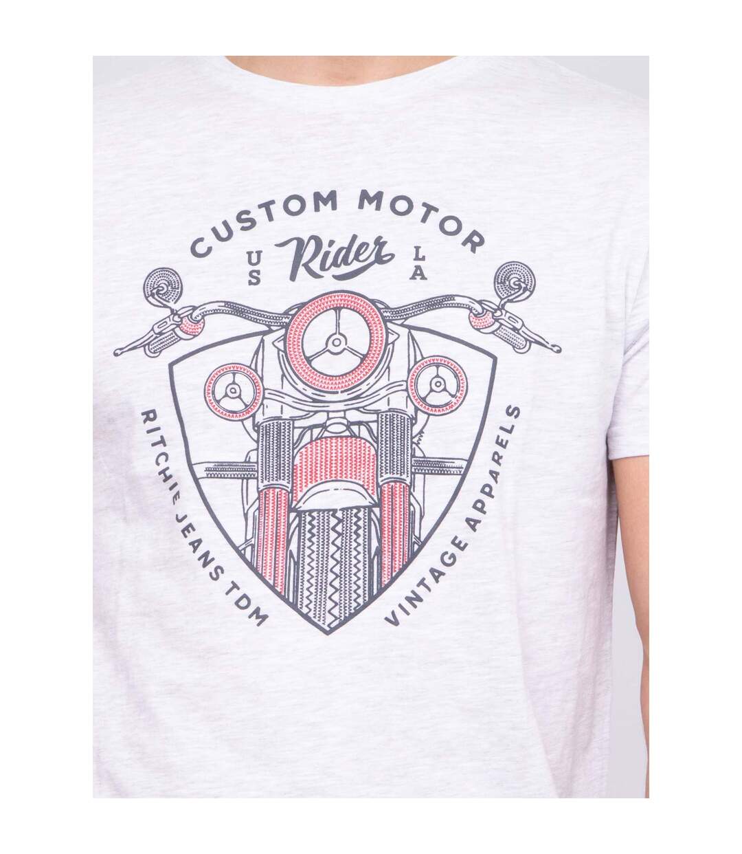 T-shirt col rond pur coton NERLIN-3
