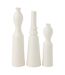 Lot de 3 Vases en Porcelaine Leia 32cm Blanc-1