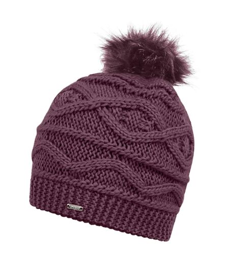 Womens/ladies Remind Ii Bobble Beanie Fig Dare 2B