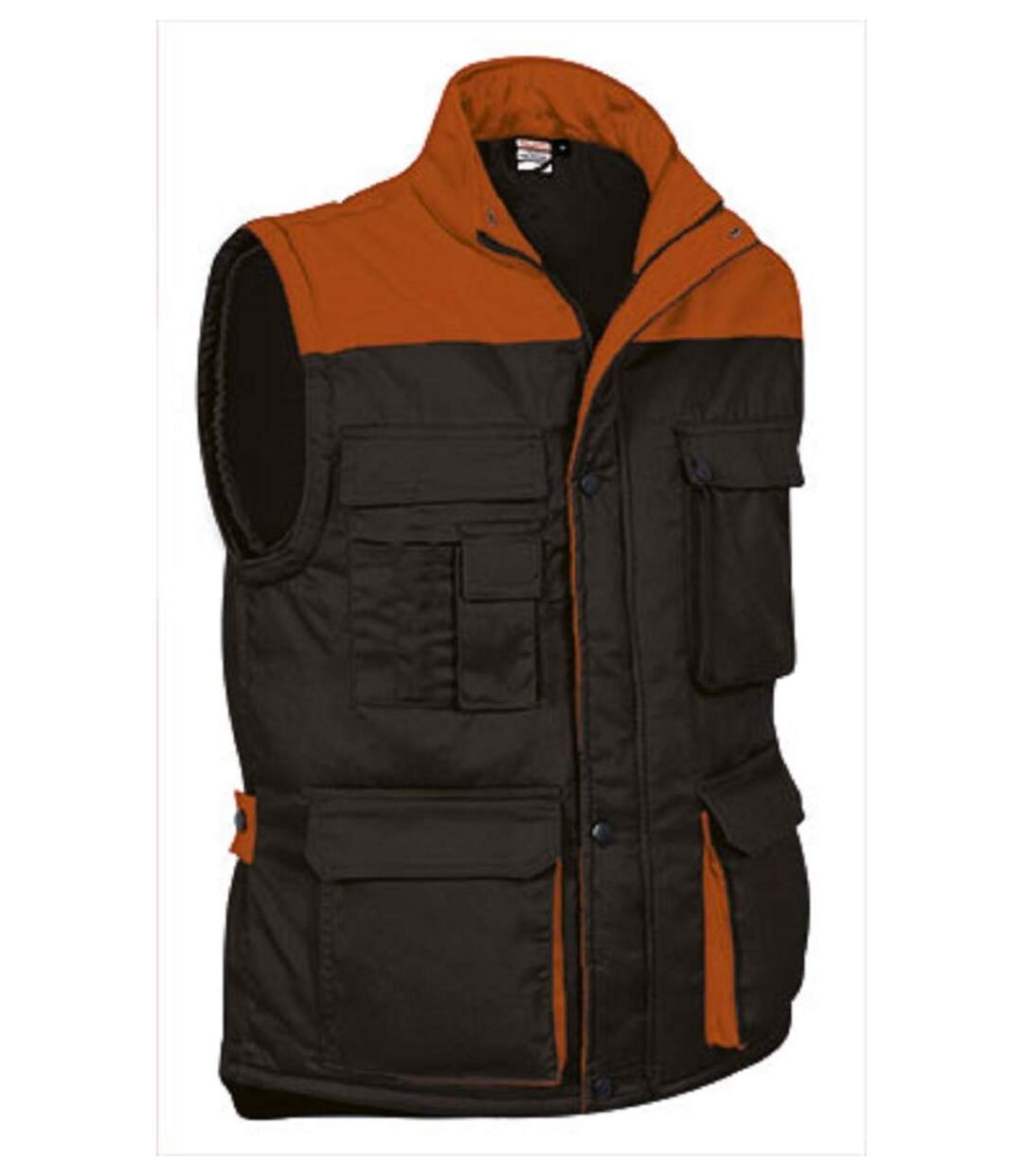 Gilet doudoune de travail sans manches - Homme - REF THUNDER - black orange