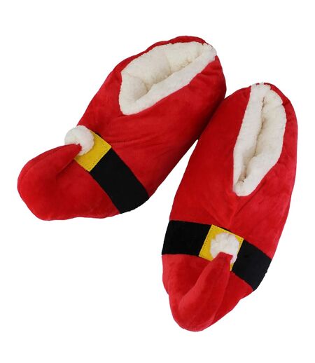 Unisex Christmas Soft Santa Slippers