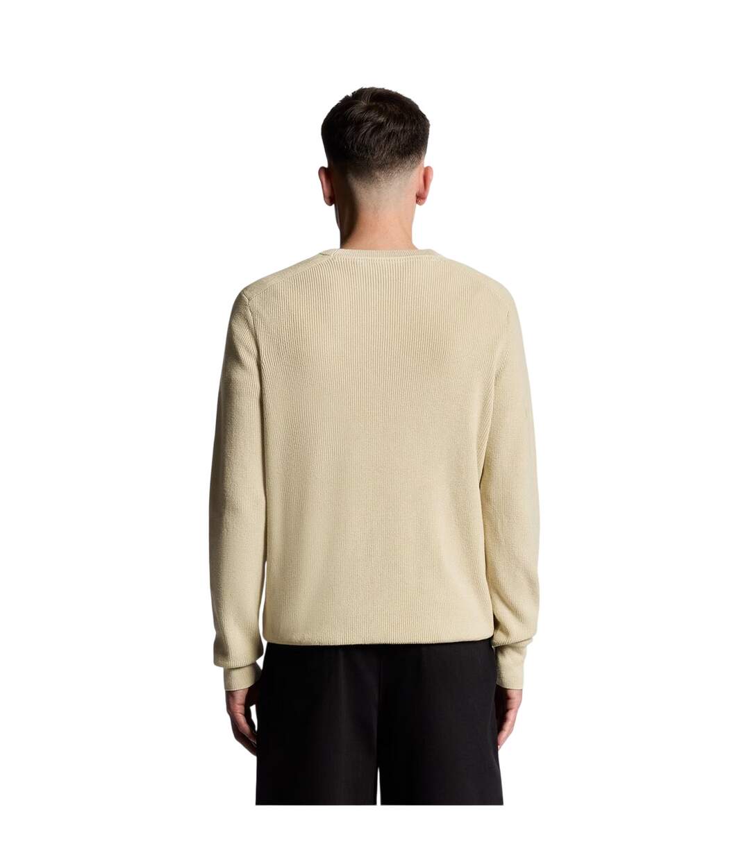 Pull Manches Raglan Homme Gris Taupe Lyle & Scott-3