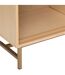 Meuble TV 1 porte en bois et cannage RAYO - Beige-4