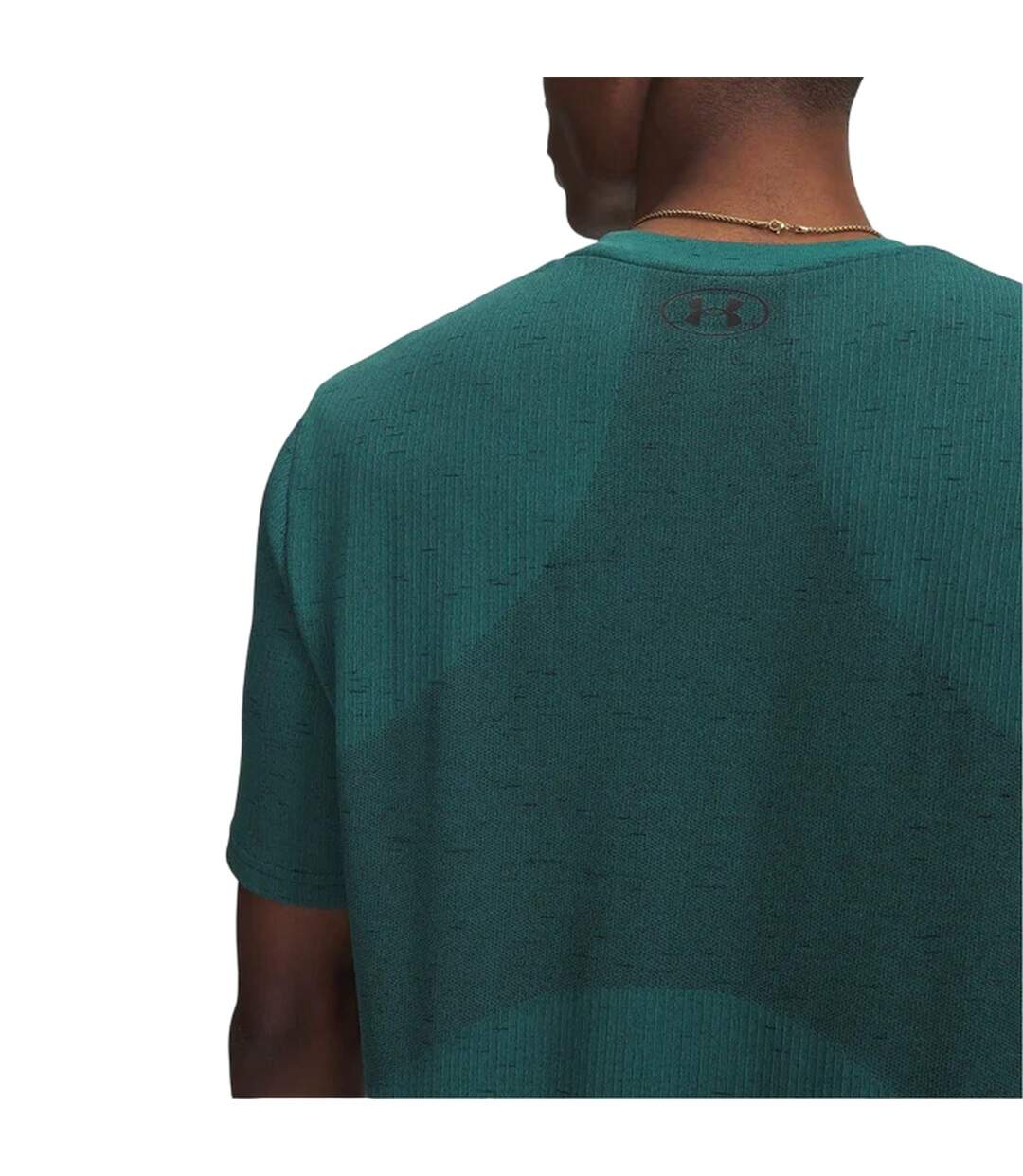 Mens Vanish Seamless T-shirt Green Black Under Armour-3