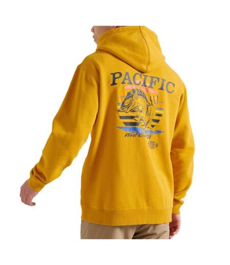 Sweat zippé jaune homme superdry frontier - m