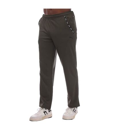 Mens Pwrfleece Tapered Leg Jogging Bottoms Olive Puma