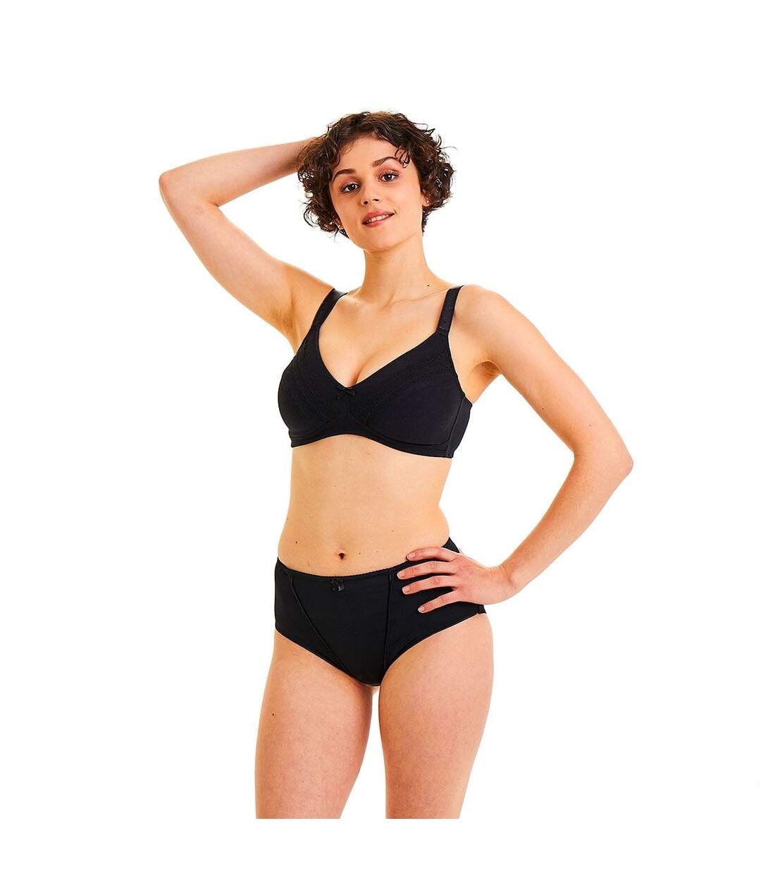 Culotte gainante noire Galbante