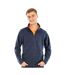 Unisex adult fleece top navy Result Core